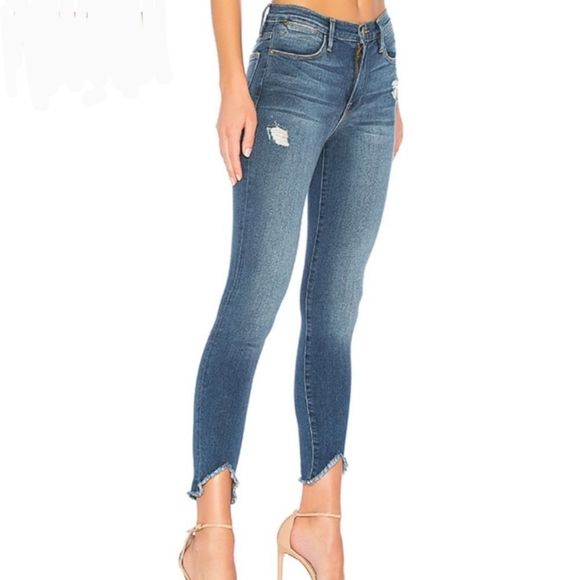 Frame Denim Denim - FRAME Denim Le High Skinny Triangle Raw Hem